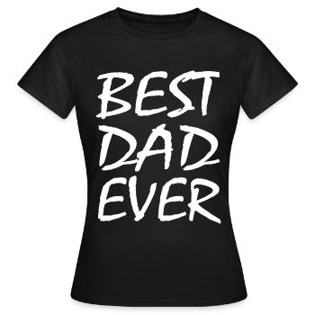 Best dad - Women's T-Shirt - black - Front - AI Model Female 172 dark (172cm)
