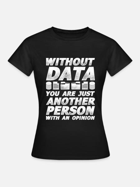 Statistician stochastics data analysis math - Women's T-Shirt - black