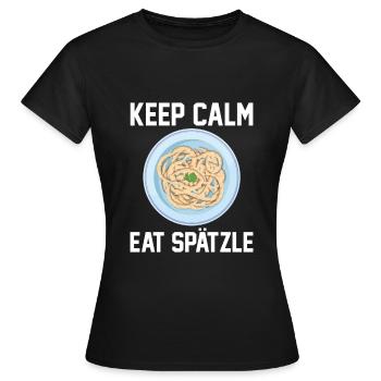 T-shirts souabes | Souabe Souabe Cadeaux - T-shirt Femme - noir - Devant - AI Model Female 172 dark (172cm)