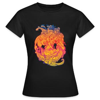 Mermaid mermaid mermaid fairy tale - Women's T-Shirt - black - Front - AI Model Female 172 dark (172cm)