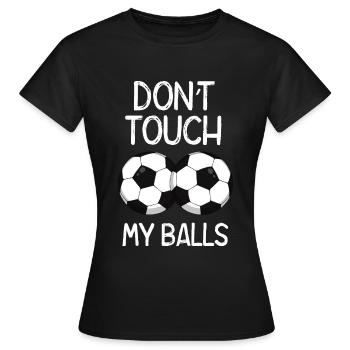 Football football - T-shirt Femme - noir - Devant - AI Model Female 172 dark (172cm)