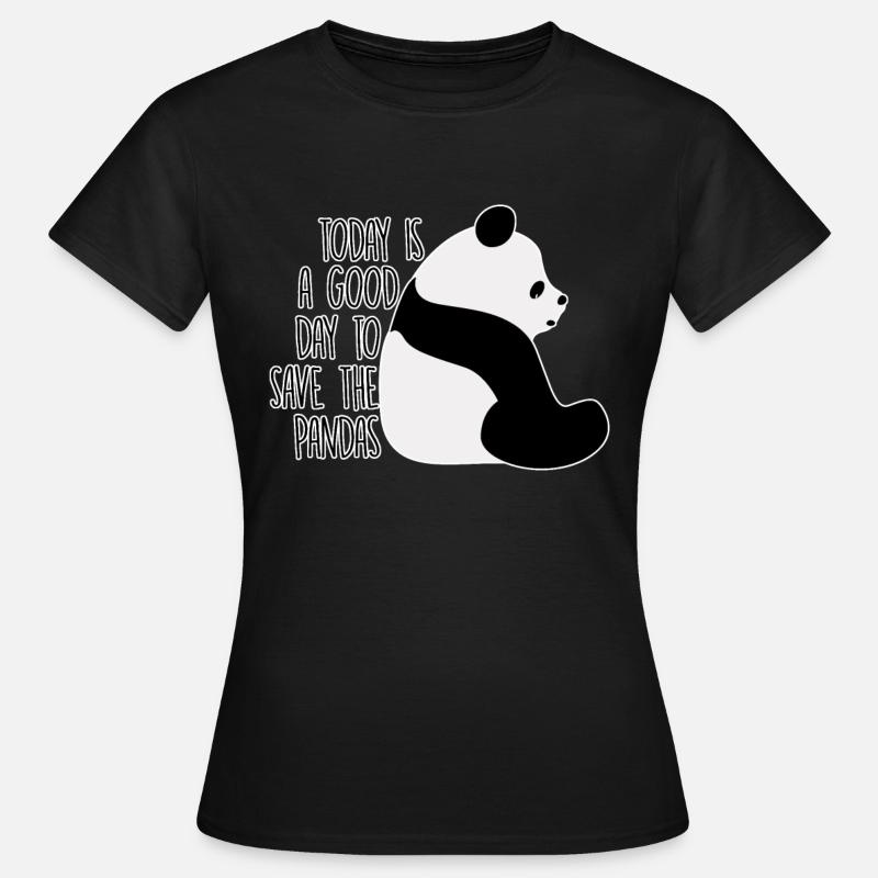 pandas - Women's T-Shirt - black