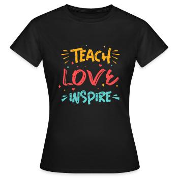 Lustige Lehrer Englisch Deutsch Geschenkidee - Frauen T-Shirt - Schwarz - Vorne - AI Model Female 172 dark (172cm)