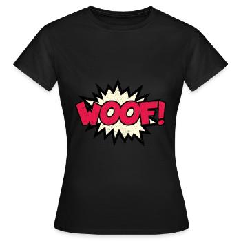 Woof! - T-shirt Femme - noir - Devant - AI Model Female 172 dark (172cm)