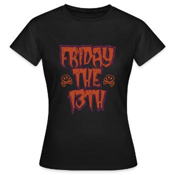 Friday the 13th - Women's T-Shirt - black - Front - AI Model Female 172 dark (172cm)