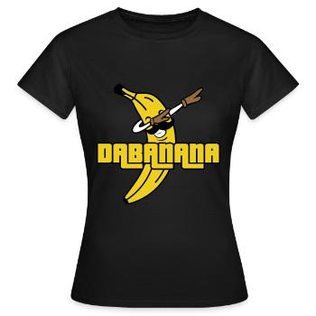 Dab Banana - T-shirt Femme - noir - Devant - AI Model Female 172 dark (172cm)
