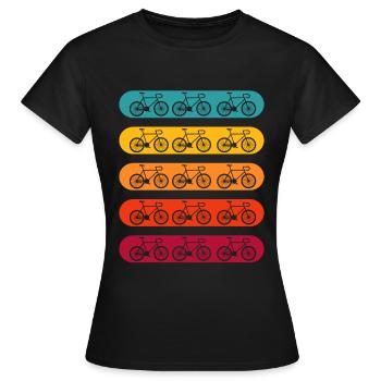 BIKE - T-shirt Femme - noir - Devant - AI Model Female 172 dark (172cm)