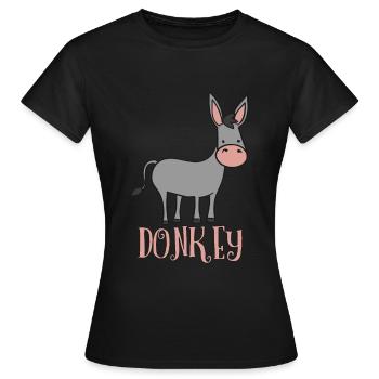 DONKEY SUNGLASSES DONKEY - Women's T-Shirt - black - Front - AI Model Female 172 dark (172cm)