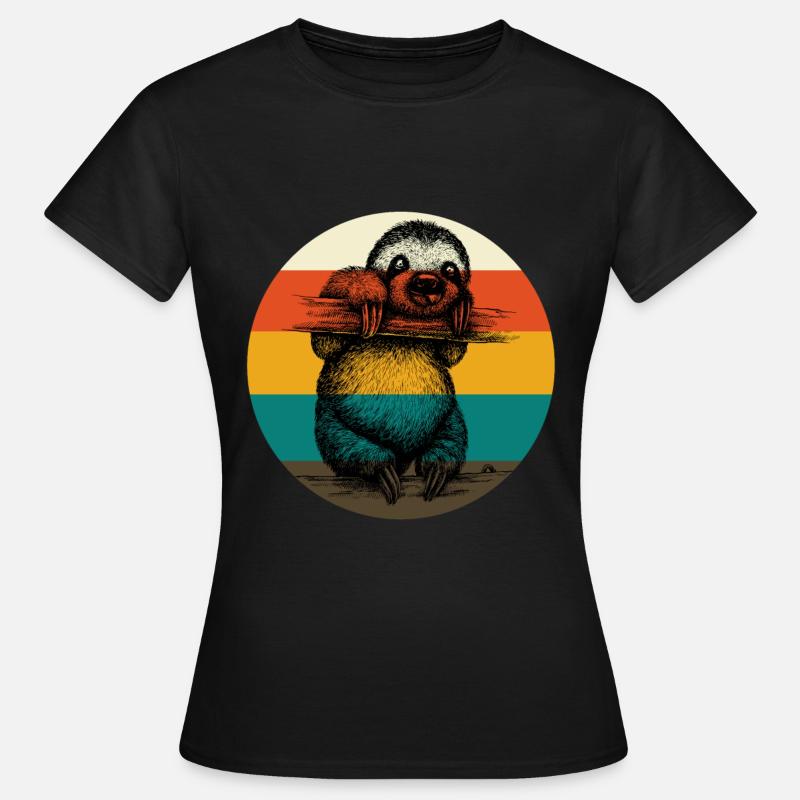 Sloth sloth vintage - Women's T-Shirt - black