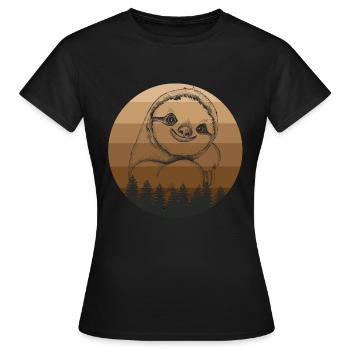 Paresse paresse - T-shirt Femme - noir - Devant - AI Model Female 172 dark (172cm)