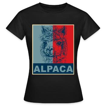 Alpaga alpaga - T-shirt Femme - noir - Devant - AI Model Female 172 dark (172cm)