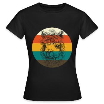 Alpaga alpaga - T-shirt Femme - noir - Devant - AI Model Female 172 dark (172cm)