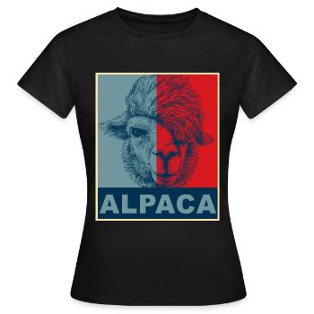 Alpaga alpaga - T-shirt Femme - noir - Devant - AI Model Female 172 dark (172cm)