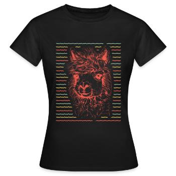 Alpaga alpaga - T-shirt Femme - noir - Devant - AI Model Female 172 dark (172cm)