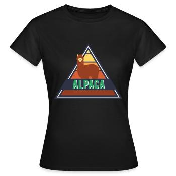 Alpaga alpaga - T-shirt Femme - noir - Devant - AI Model Female 172 dark (172cm)