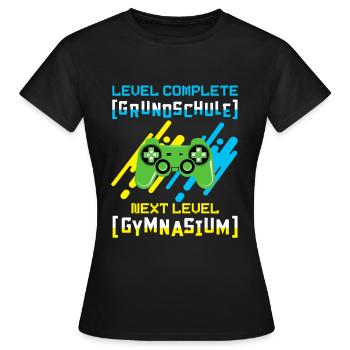Gymnasium - Frauen T-Shirt - Schwarz - Vorne - AI Model Female 172 dark (172cm)