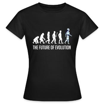the future of evolution roboter - Frauen T-Shirt - Schwarz - Vorne - AI Model Female 172 dark (172cm)