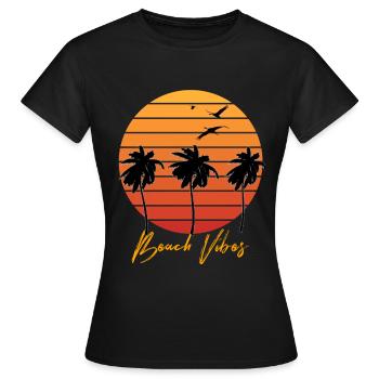 Été Été Été Été - T-shirt Femme - noir - Devant - AI Model Female 172 dark (172cm)
