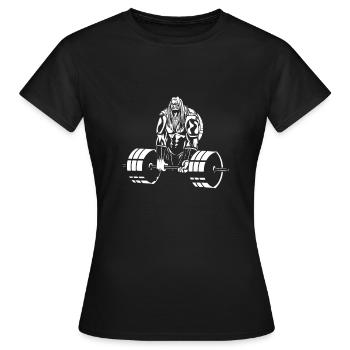 Viking Haltérophilie Fitness Gym Deadlift - T-shirt Femme - noir - Devant - AI Model Female 172 dark (172cm)