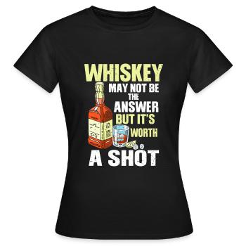 Lustiges Ketucky Whiskey Spruch - Frauen T-Shirt - Schwarz - Vorne - AI Model Female 172 dark (172cm)