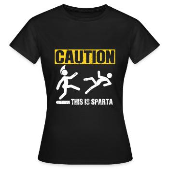 Spartiates Molon Labe - T-shirt Femme - noir - Devant - AI Model Female 172 dark (172cm)
