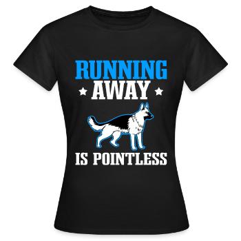 Policier Chien policier - T-shirt Femme - noir - Devant - AI Model Female 172 dark (172cm)