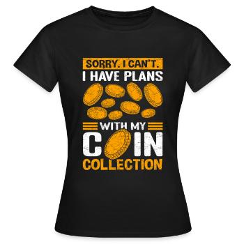 Collection de pièces Collection de pièces De collection de pièces - T-shirt Femme - noir - Devant - AI Model Female 172 dark (172cm)