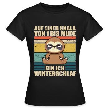 Paresseux Collègues lève-tard fatigués - T-shirt Femme - noir - Devant - AI Model Female 172 dark (172cm)
