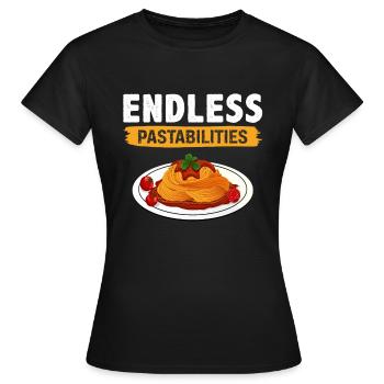 Endless Pastabilities - Women's T-Shirt - black - Front - AI Model Female 172 dark (172cm)