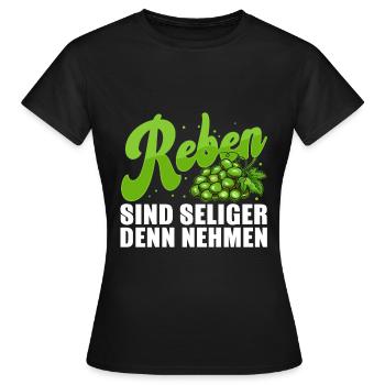 Winzer Trauben Weinberg Weinrebe - Frauen T-Shirt - Schwarz - Vorne - AI Model Female 172 dark (172cm)