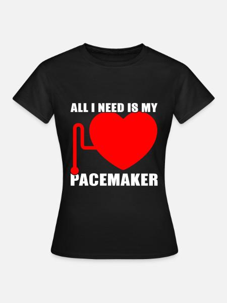 Heart surgery pacemaker - Women's T-Shirt - black