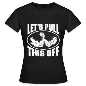 Bras de fer et bras de fer - T-shirt Femme - noir - Devant - AI Model Female 172 dark (172cm)