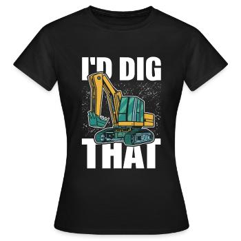 Pelles Opérateurs de pelles Opérateurs de pelles Opérateurs de pelles - T-shirt Femme - noir - Devant - AI Model Female 172 dark (172cm)