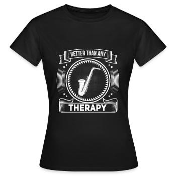 Witziges Trompeten Musiker Komponisten - Frauen T-Shirt - Schwarz - Vorne - AI Model Female 172 dark (172cm)