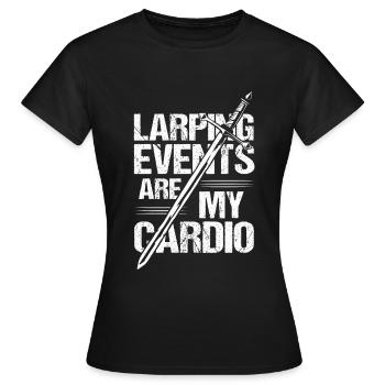 Jeu de Rôle LARP RPG Fantaisie - T-shirt Femme - noir - Devant - AI Model Female 172 dark (172cm)
