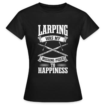 Jeu de rôle Fantasy RPG LARP - T-shirt Femme - noir - Devant - AI Model Female 172 dark (172cm)