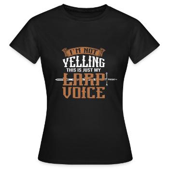 LARP Voix RPG Fantasy GN RPG - T-shirt Femme - noir - Devant - AI Model Female 172 dark (172cm)