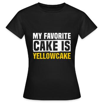 Yellowcake Atomenergie Atomkraft Nuklear - Frauen T-Shirt - Schwarz - Vorne - AI Model Female 172 dark (172cm)