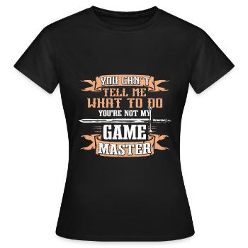 Jeu de rôle Fantasy GN RPG LARP - T-shirt Femme - noir - Devant - AI Model Female 172 dark (172cm)