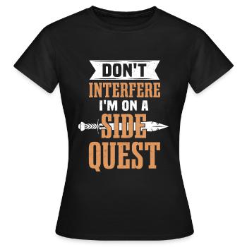 GN Jeu de rôle GN RPG Fantaisie - T-shirt Femme - noir - Devant - AI Model Female 172 dark (172cm)