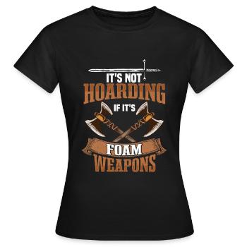 Jeu de Rôle LARP RPG Fantaisie - T-shirt Femme - noir - Devant - AI Model Female 172 dark (172cm)