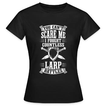 LARP Fighting RPG Fantasy GN RPG - T-shirt Femme - noir - Devant - AI Model Female 172 dark (172cm)