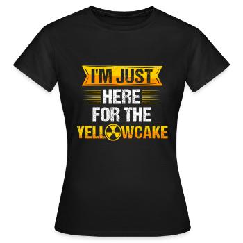 Yellowcake Nuklear Atomkraft Atomenergie - Frauen T-Shirt - Schwarz - Vorne - AI Model Female 172 dark (172cm)