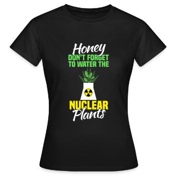 Centrale nucléaire Énergie nucléaire radioactive drôle - T-shirt Femme - noir - Devant - AI Model Female 172 dark (172cm)