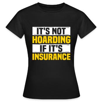 Agents d’assurance Actuaires d’assurance - T-shirt Femme - noir - Devant - AI Model Female 172 dark (172cm)