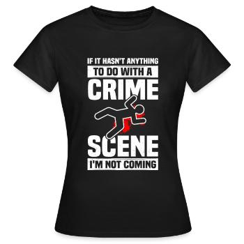 Criminalistique Criminologie des scènes de crime - T-shirt Femme - noir - Devant - AI Model Female 172 dark (172cm)