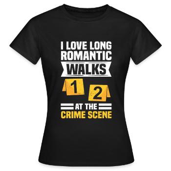 Forensiker Kriminologie Tatort Beweise - Frauen T-Shirt - Schwarz - Vorne - AI Model Female 172 dark (172cm)