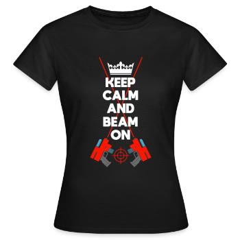 Laser Tag Beam Laser Gun Laser Tag - T-shirt Femme - noir - Devant - AI Model Female 172 dark (172cm)