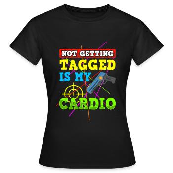 Laser Tag Laser Gun Laser Tag Beam - T-shirt Femme - noir - Devant - AI Model Female 172 dark (172cm)