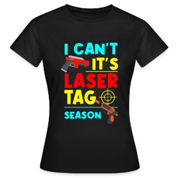 Laser Tag Laser Gun Laser Tag Lasergame - T-shirt Femme - noir - Devant - AI Model Female 172 dark (172cm)